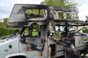 Wohnmobil ausgebrannt Koeln Porz Linder Mauspfad P030